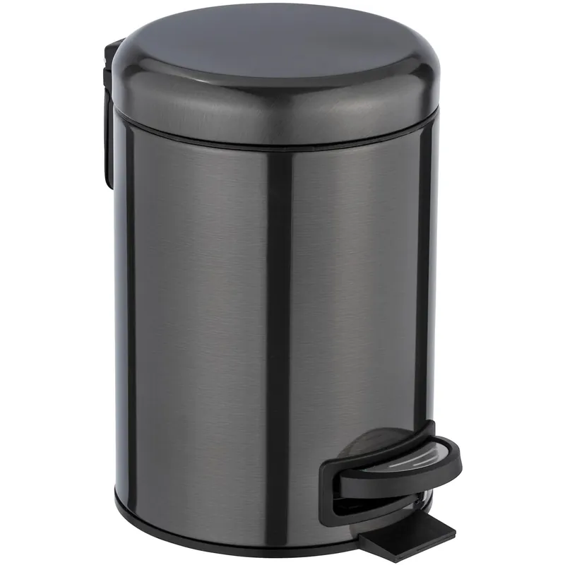 Cestino da bagno Wenko in acciaio 3 l nero Exclusieve Aanbieding