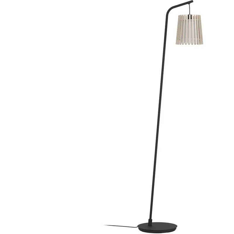 Lampada a stelo Eglo Fattoria 1 luce 40 W Nero Marrone Bianco Laatste Versie