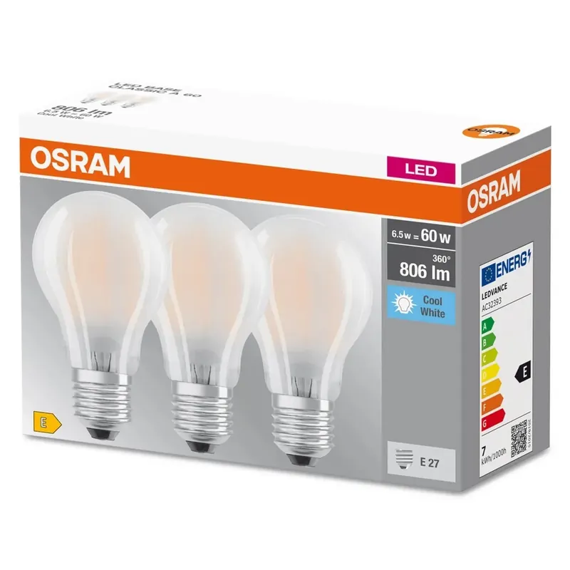 Favoriet Lampadina LED E27 a goccia Osram 806 lm bianco neutro 3 pz