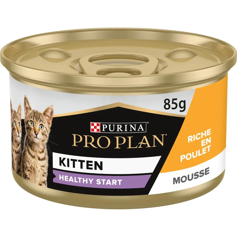 Koop Online Cibo per gatti cuccioli mousse con pollo Purina ProPlan 85 g