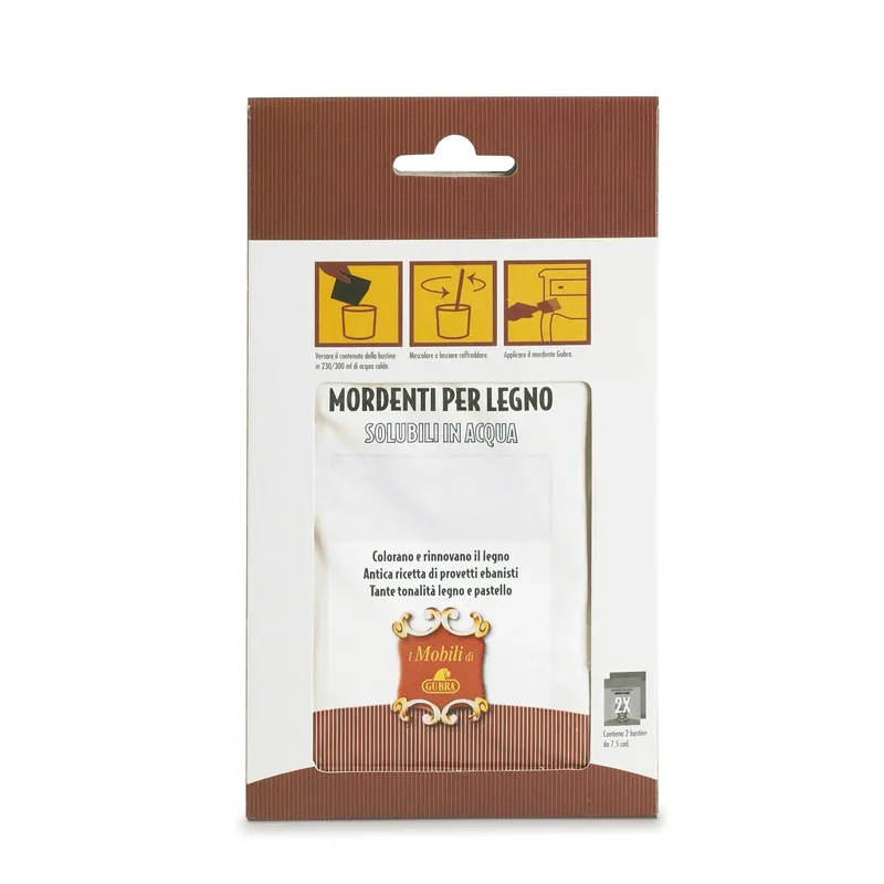 Rechtstreeks Van De Fabrikant Mordente legno all`acqua color mogano 2 pezzi
