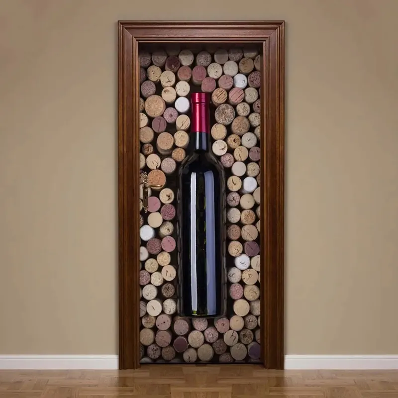 Voordeelprijs Decorazione Autoadesiva per porta Bottle 210x83 cm
