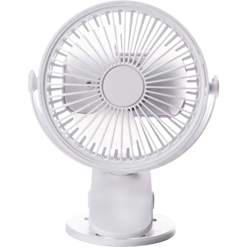 Ventilatore da tavolo con clip di fissaggio Ø 10,6 cm bianco Tijdelijk Beschikbaar