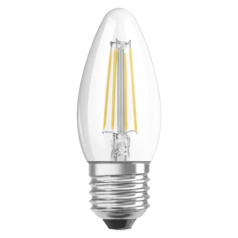 Lampadina LED E27 a candela Osram 470 lm bianco caldo Alleen Vandaag