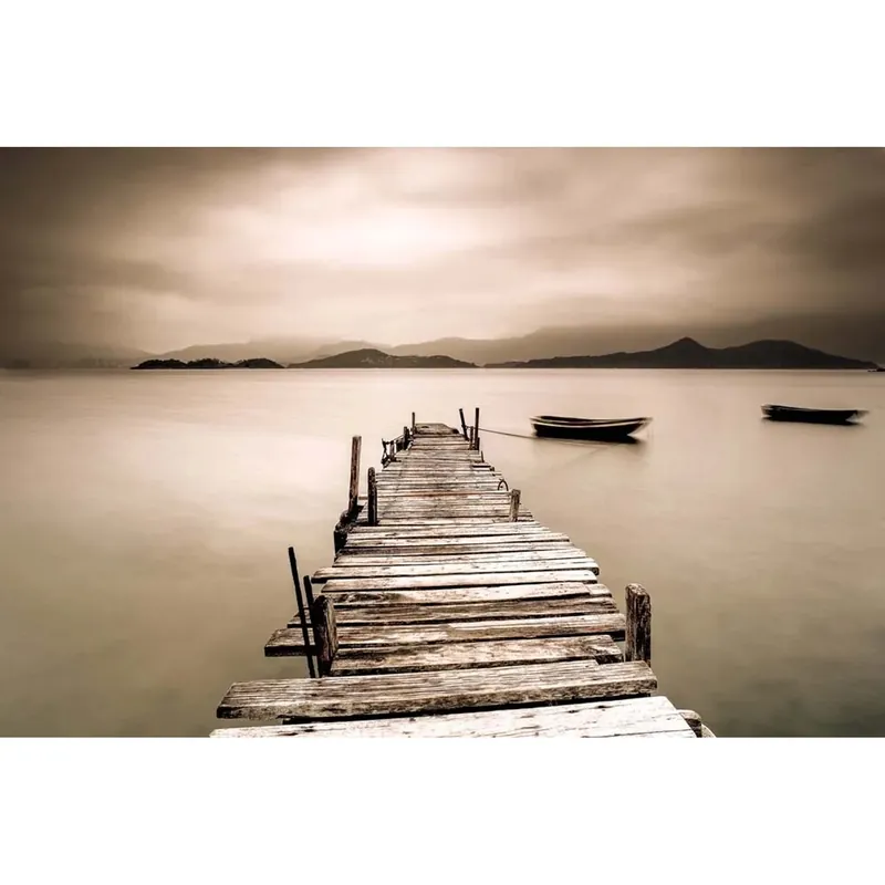 Merkproduct Tela stampata immagine pontile 85x113 cm
