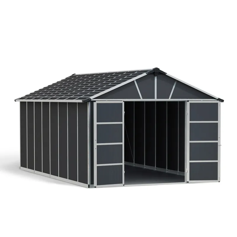 Alleen Vandaag Casetta da giardino Palram in metallo Yukon sp. 10 mm antracite 17,2 m²