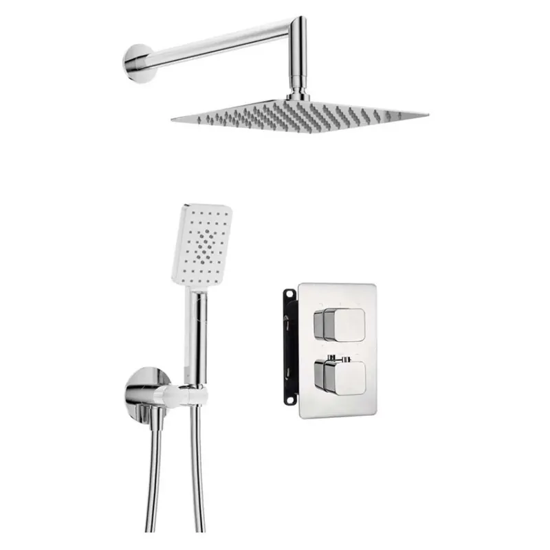 Flitsaanbieding Set doccia termostatico incasso Idrostile box 300x300 mm cromo