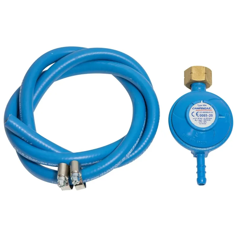Veilige Betaling Kit regolatore tubo fascette Campingaz attacco Italia