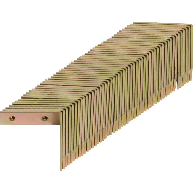Staffa angolare stretta acciaio zincato 50x50x15 mm giallo 50 pz Merkproduct