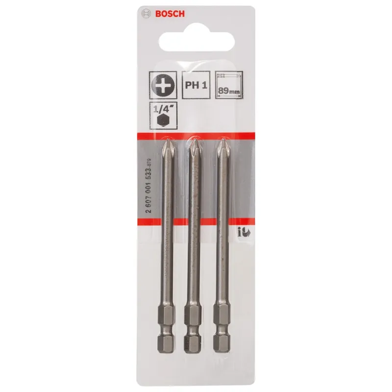 Veilige Betaling Inserto da avvitare Bosch Extra Hard PH1 89 mm 3 pz