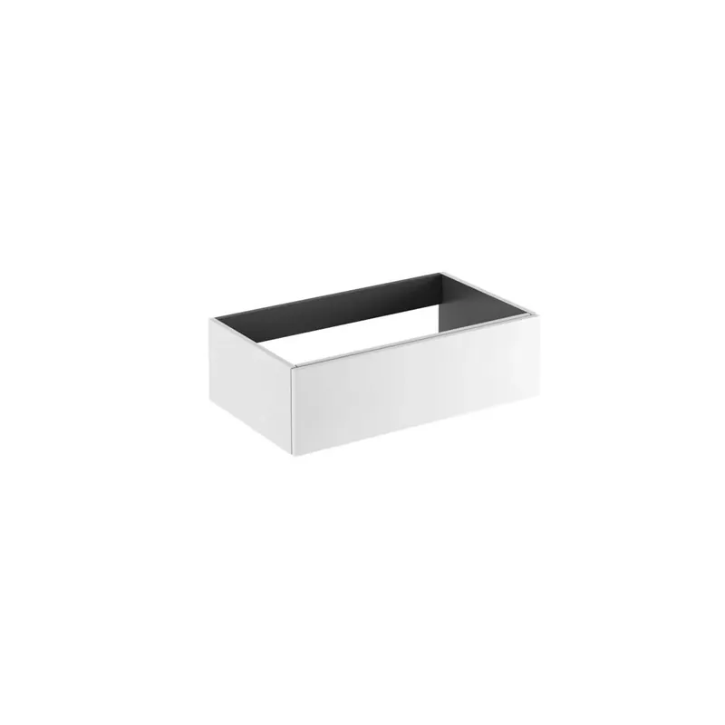 Direct Beschikbaar Mobile bagno base sospesa lavabo Caren 1 cassetto 25x105x50 cm acero