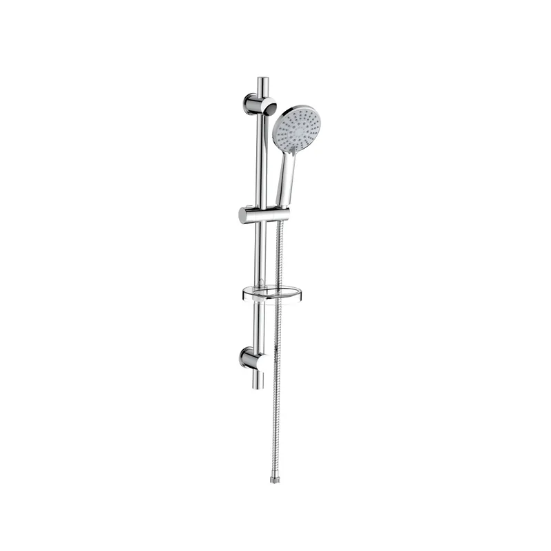 Saliscendi doccia Leonida in metallo set 80x165x720 mm cromo Must-Have