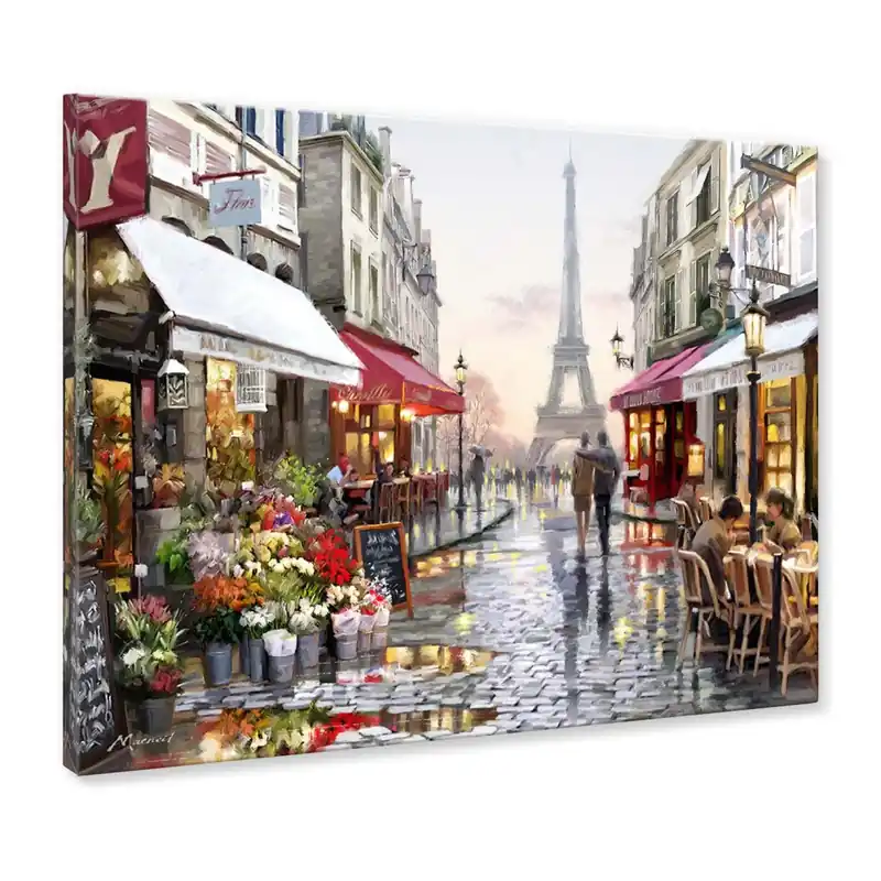 Betrouwbaar Canvas stampato Paris1 85x113 cm