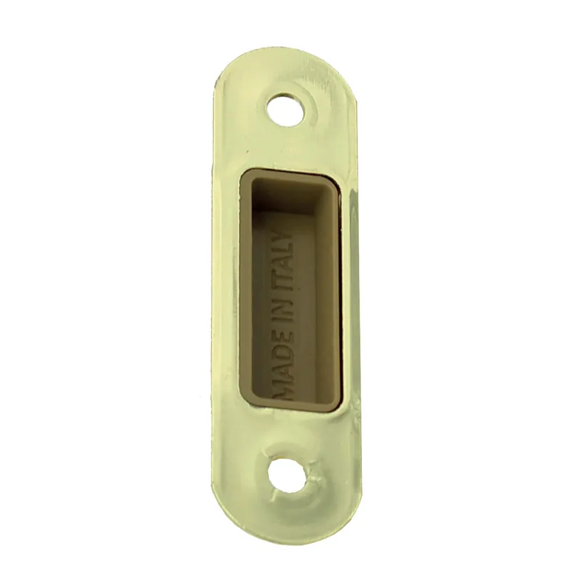 Lage Kosten Incontro tondo per serratura magnetica ottonato 82x22x2 mm