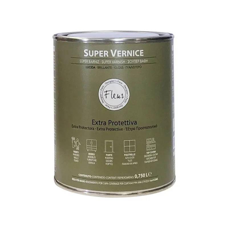 Uitverkoop Super Vernice di Finitura monocomponente Lucida 0,750 l