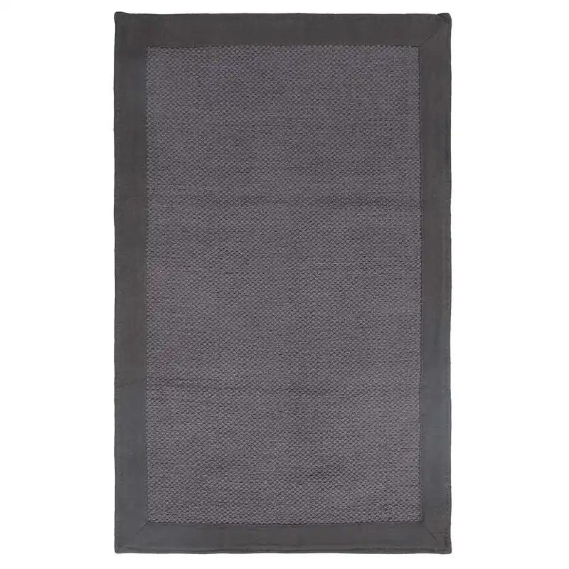 Tappetto in cotone Border Grigio Scuro 60x100 cm Speciale Aanbieding