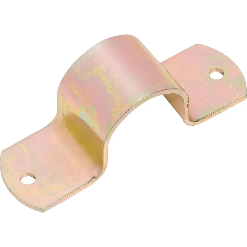 Shop Nu Staffa per tubo acciaio zincato 125x40 mm giallo