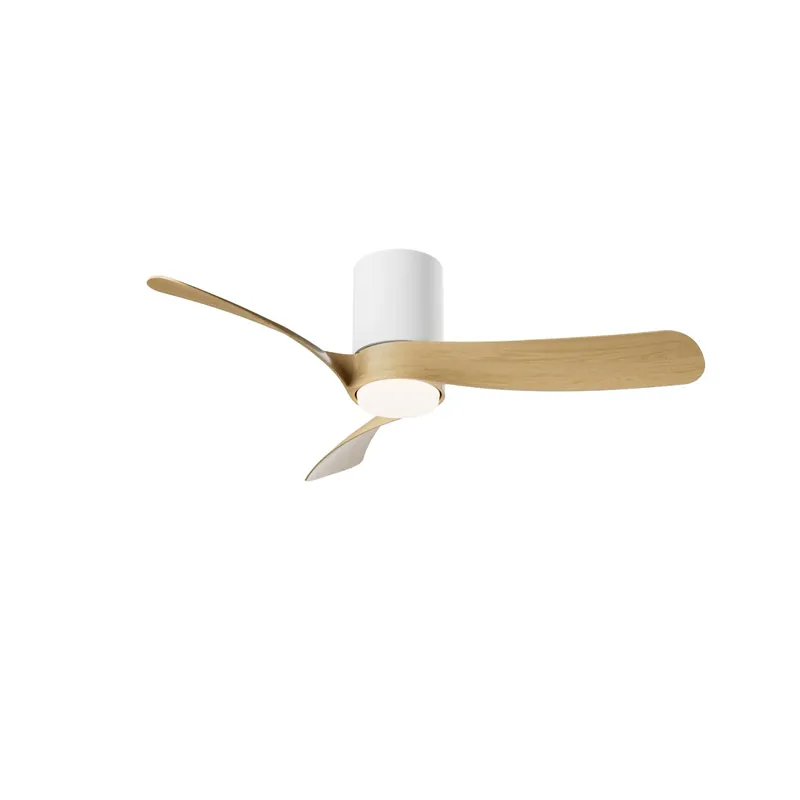 Must-Have Ventilatore da soffitto con luce LED 24W Ø 97x25 cm bianco legno