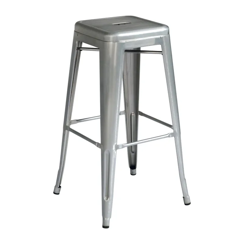 Op = Op Sbagello alto impilabile in lamiera H 77 cm grigio