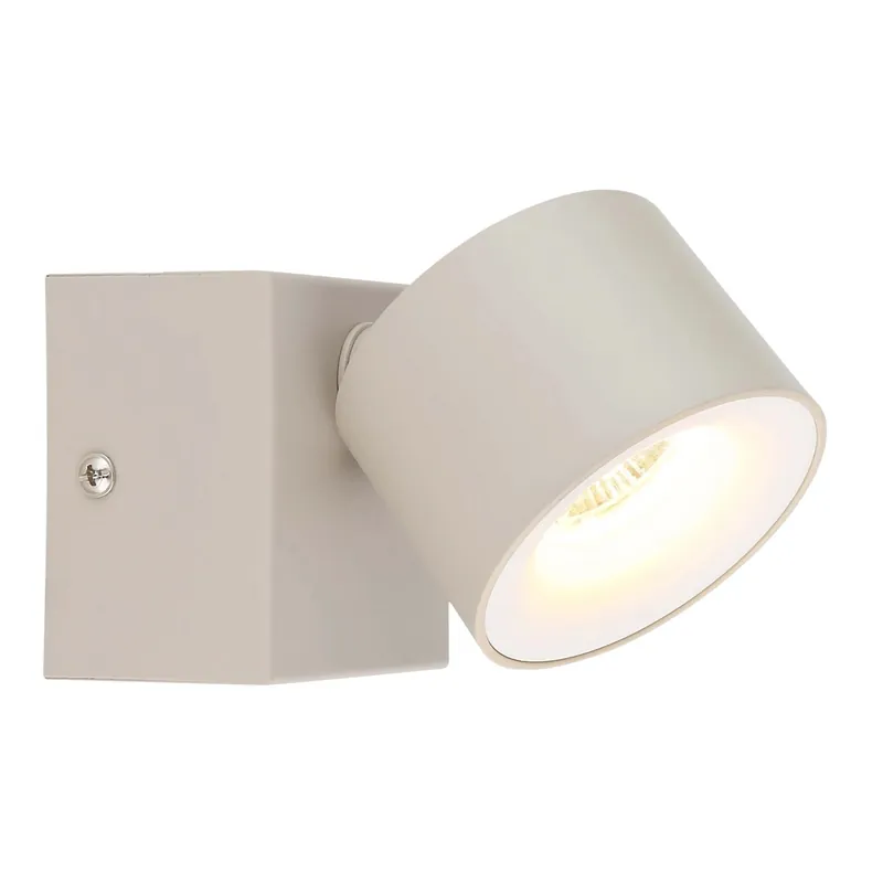 Premium Faretto LED Globo Rae 72x95 mm sabbia satinato