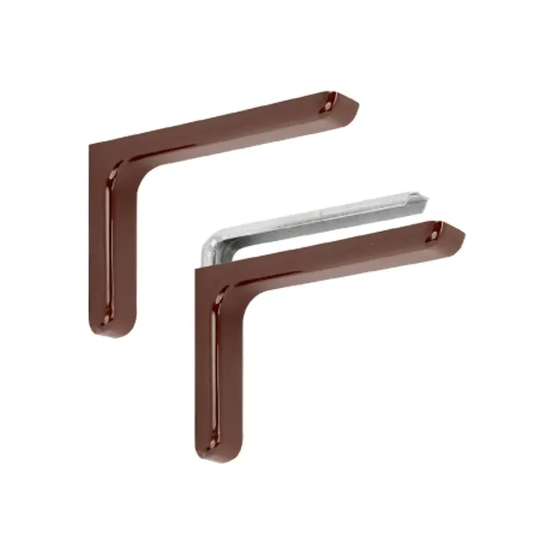 Reggimensola acciaio con copertura marrone 240 x 140 x 35 mm Betrouwbaar