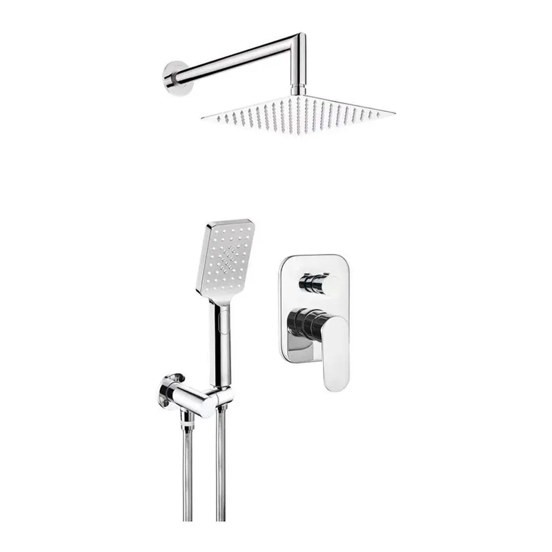 Gratis Retour Set doccia incasso Idrostile Batalò 250x250 mm cromo
