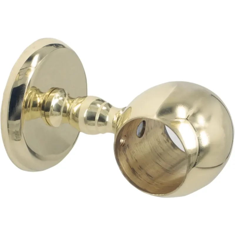 Supporto per corrimano dritto in ottone lucido Rechtstreeks Van De Fabrikant