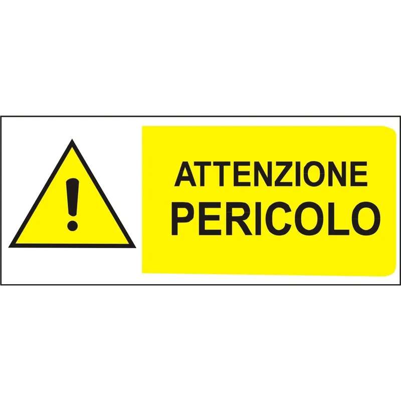 Segnaletica di sicurezza "Attenzione pericolo" 31 x 14 cm Weekendaanbieding
