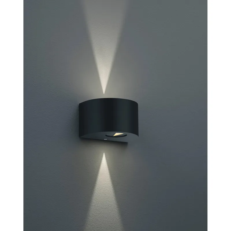 Applique per esterni LED Rosario 2xSMD 2 W 200 lm 3000 K nero opaco Must-Have