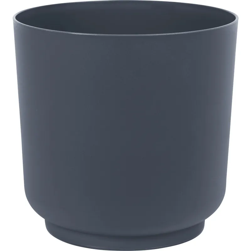 Vaso da interno in plastica Satina Ø 25x25,5 cm antracite Exclusieve Aanbieding