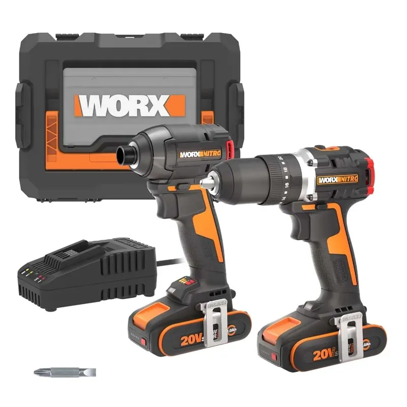 Gereduceerde Prijs Trapano avvitatore con percussione e avvitatore ad impulsi Worx wx925 20 V