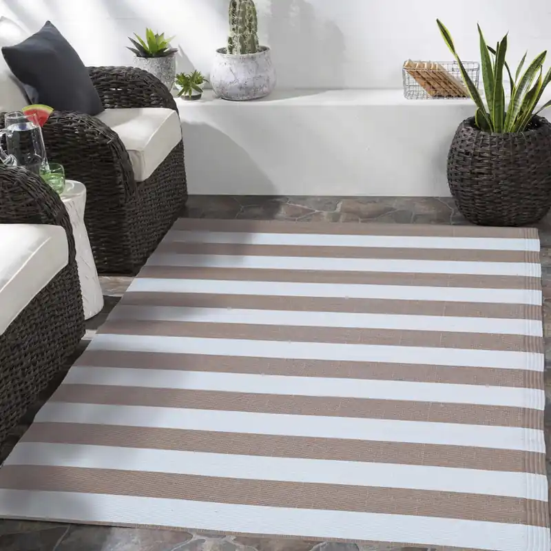 Lage Prijs Tappeto in poliproline SUMMER righe 180x270 cm