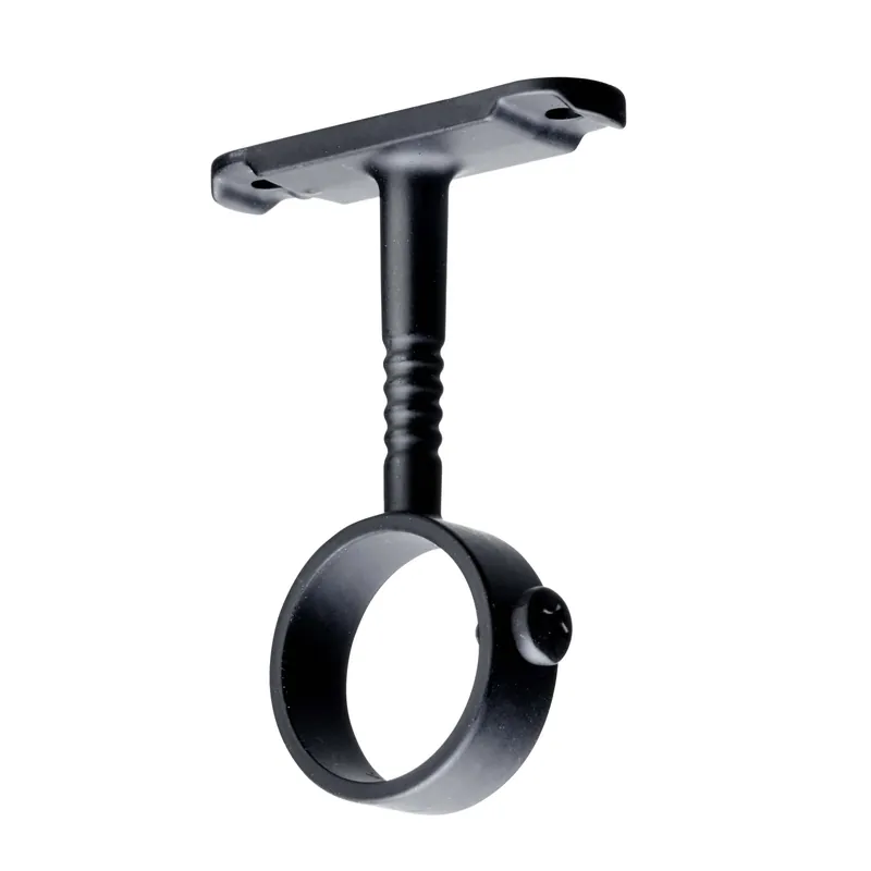Snelle Levering Supporto centrale per tubo appendiabiti Ø 25 mm nero