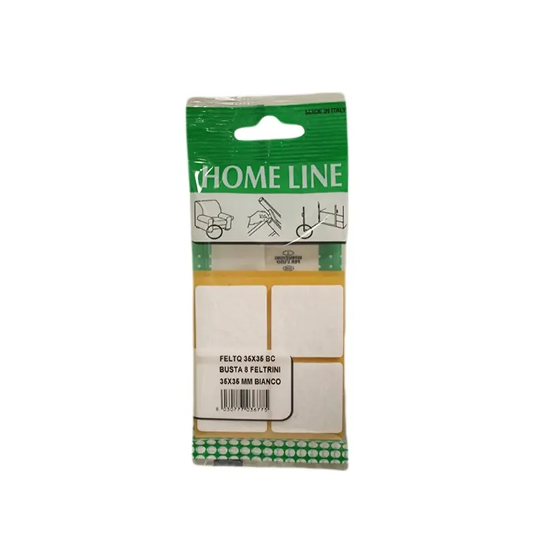 Favoriet Feltrini autoadesivi 35 x 35 mm bianco busta da 8