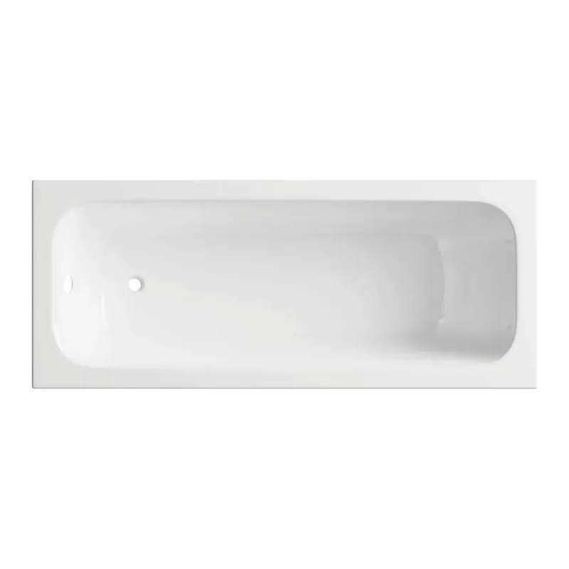 Vasca da bagno da incasso rettangolare Cabaiguán 140 cm bianco in acrilico Lage Prijs
