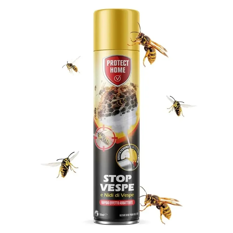 Schiuma spray Vespicida schiumogeno per vespe e calabroni 750 ml Goedkoop