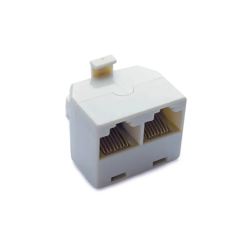 Adattatore rete RJ45 1 maschio / 2 femmine Goedkoop