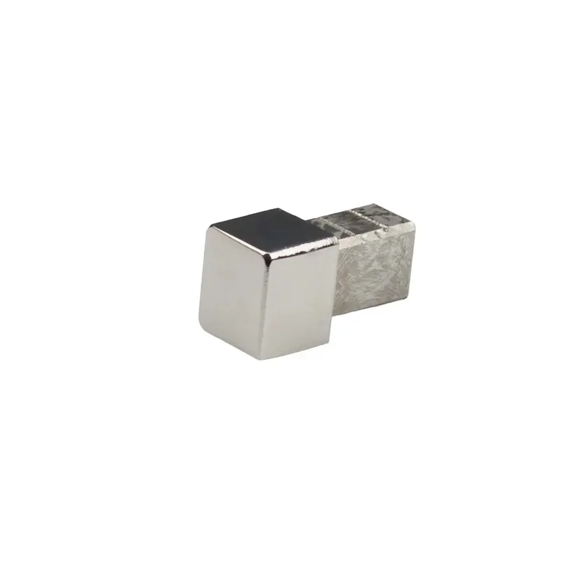 Tijdelijk Beschikbaar Tappi copri profilo terminale per cubinox H 8 mm acciaio lucido 2 pz