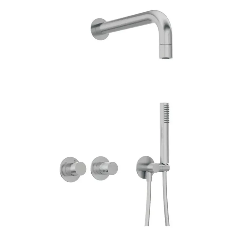 Tijdelijk Beschikbaar Set doccia incasso Idrostile Limonar miscelatore 42 mm acciaio spazzolato