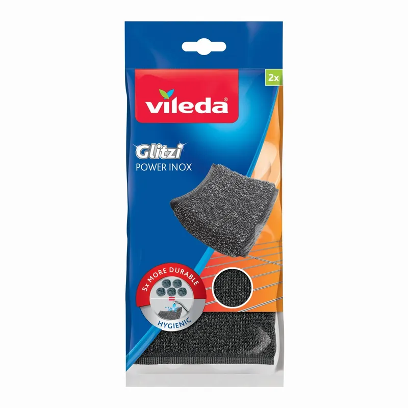 Tijdelijk Beschikbaar Spugna Vileda Glitzi Power Inox 2 pz