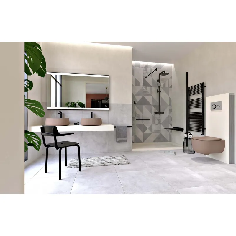 Premium Piastrella in gres porcellanato Calcis grigio chiaro 60x119,8 cm 1,44 m²