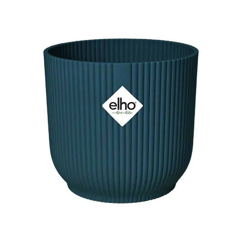 Premium Vaso da interno Elho Vibes Fold Round blu Ø 25 cm