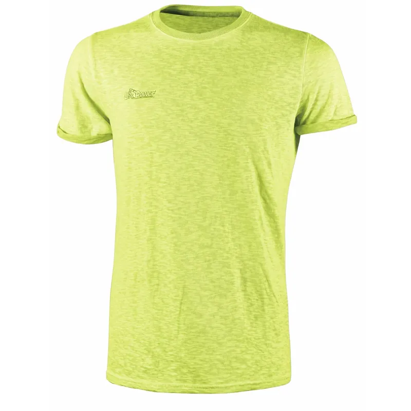 Meest Verkocht T-shirt da lavoro slim fit giallo tg. L