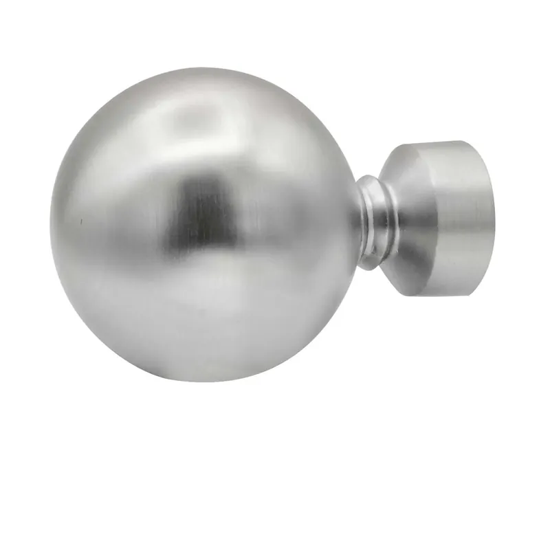 Terminale per bastone tenda Home argento opaco Ø 2 cm 2 pz Direct Beschikbaar