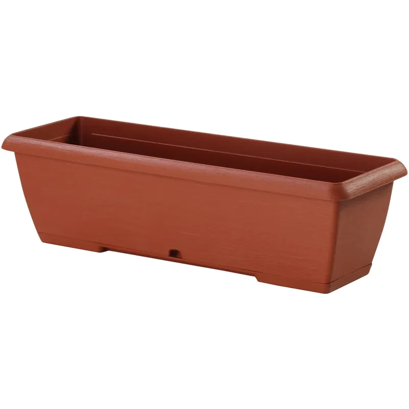 Laatste Versie Cassetta Terrae con sottocassetta 50x20x16,7 cm in plastica terracotta