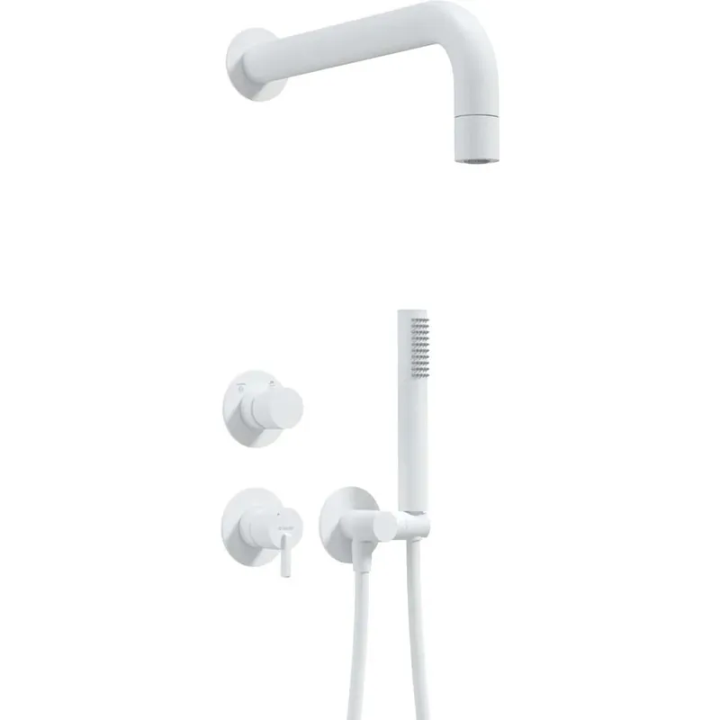 Beperkte Voorraad Set doccia incasso Idrostile Limonar con soffione 42 mm bianco