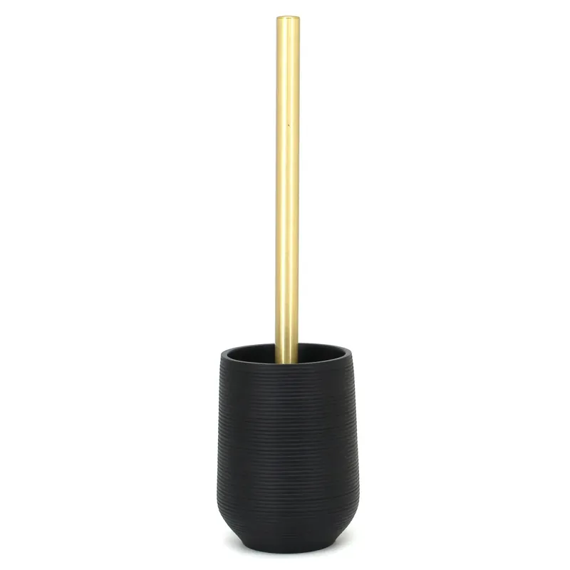 Portascopino bagno Ebony H 35 cm poliresina nero Dagaanbieding