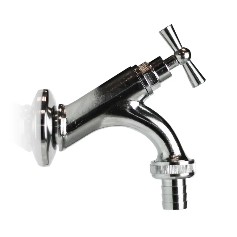 Rechtstreeks Van De Fabrikant Rubinetto da esterno ornamentale in ottone cromato R10 C 13 mm (1/2")