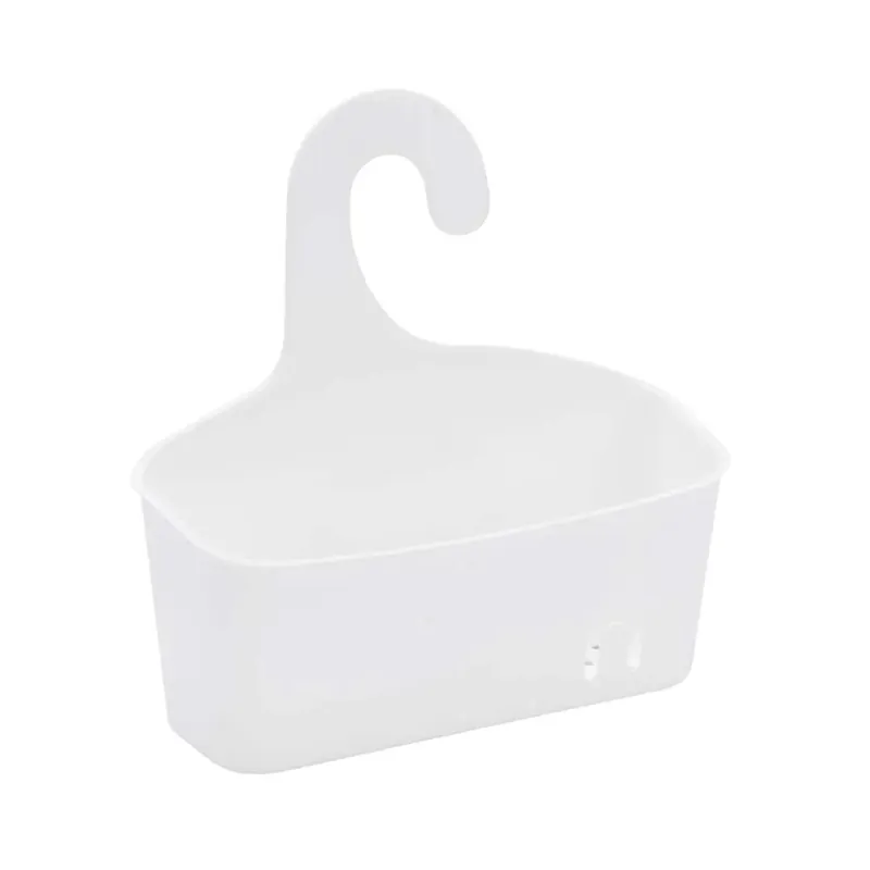 Cesto portaoggetti in plastica appeso 28x9x28,5 cm bianco Goedkoop