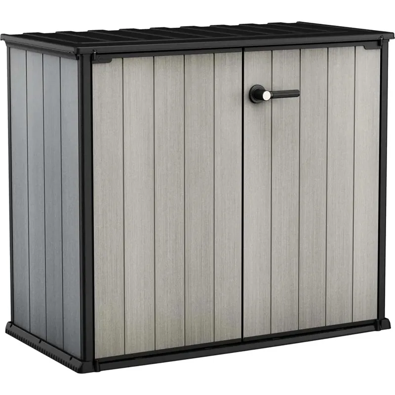 Baule da esterno Patio Store Keter 139,5x77x120 cm grigio Flitsaanbieding